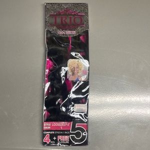 New Trio Hair Extensions Real Human Hair, Extension black